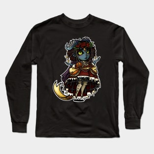 Demon in Pearls and Lace Long Sleeve T-Shirt